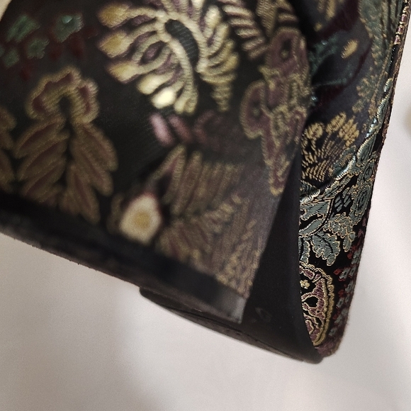 Alex Marie Brocade Ankle Boots - Black and Gold - Picture 2 of 4